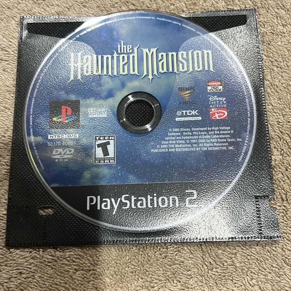 Used Play Station 2 The Haunted Mansion Teen